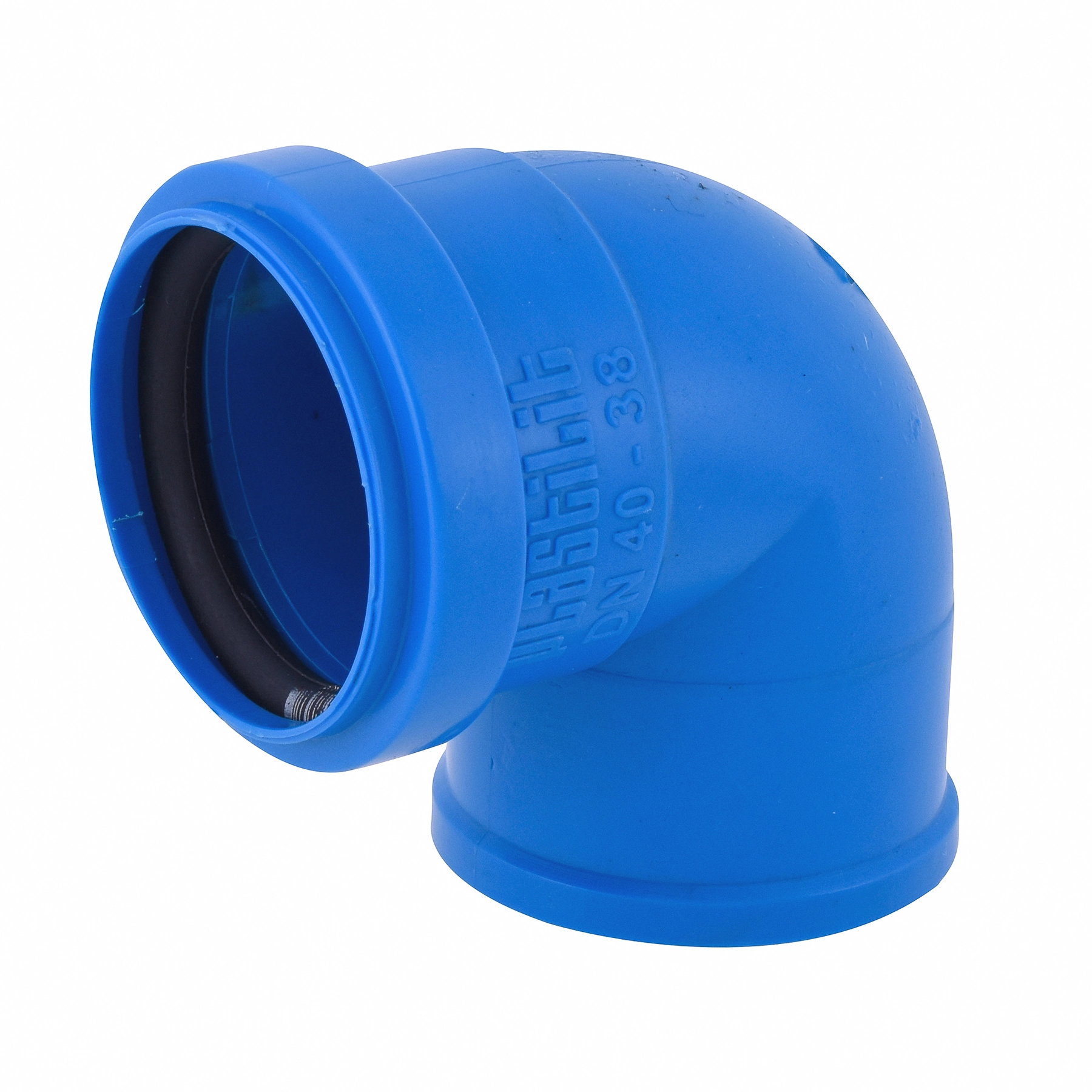 Joelho 90° com Bucha PVC Azul Soldável 1.1/4" 40x38mm Plastilit
