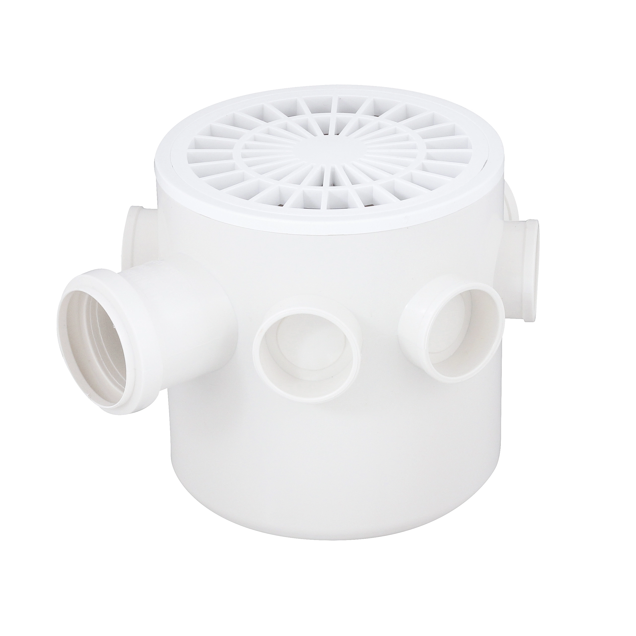 Caixa Sifonada Redonda com Ralo 150x50mm PVC Equation