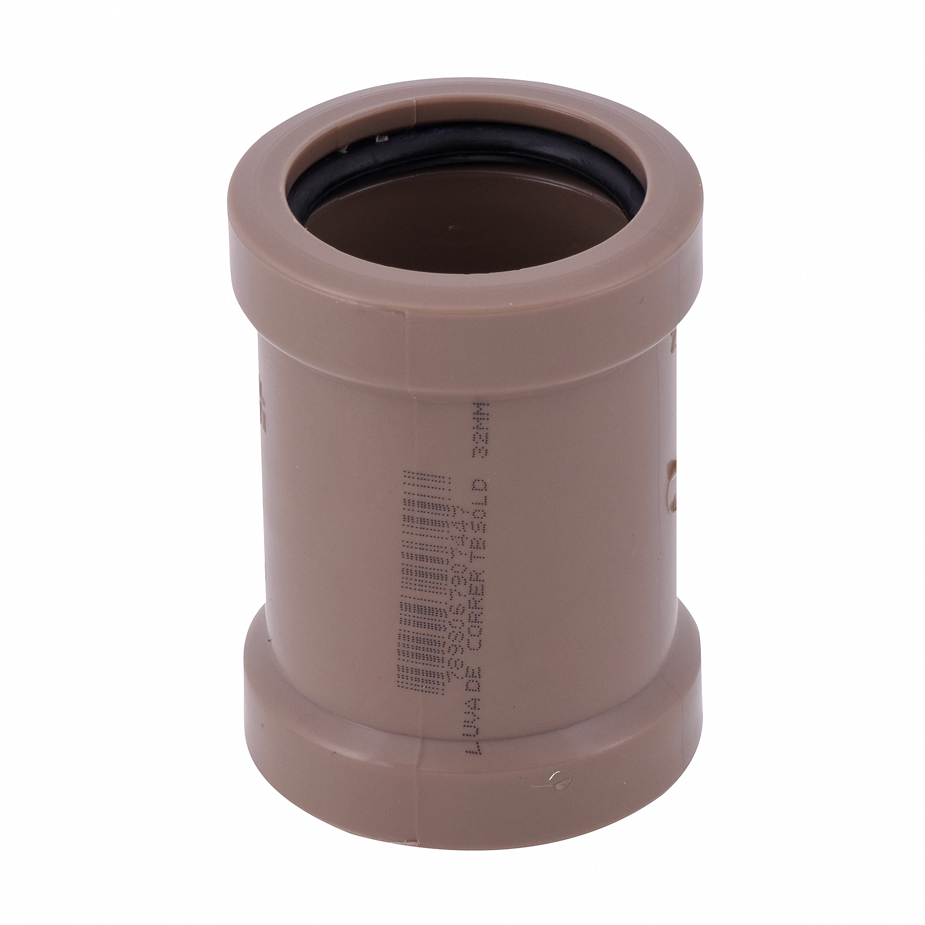 Luva de Correr PVC Marrom Soldável 1" 32mm Plastilit