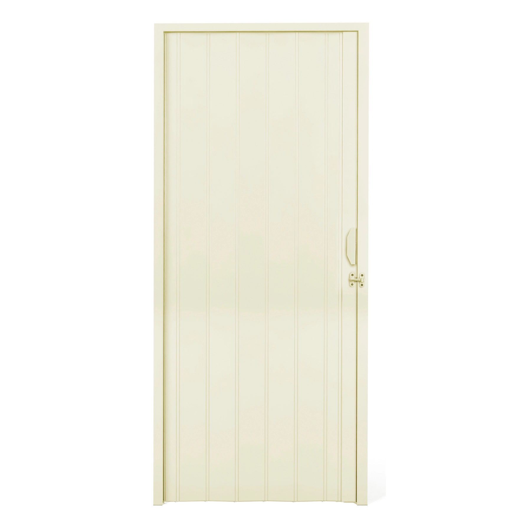 Porta Sanfonada Plástico PVC Bege 2,10x0,70m Plastilit