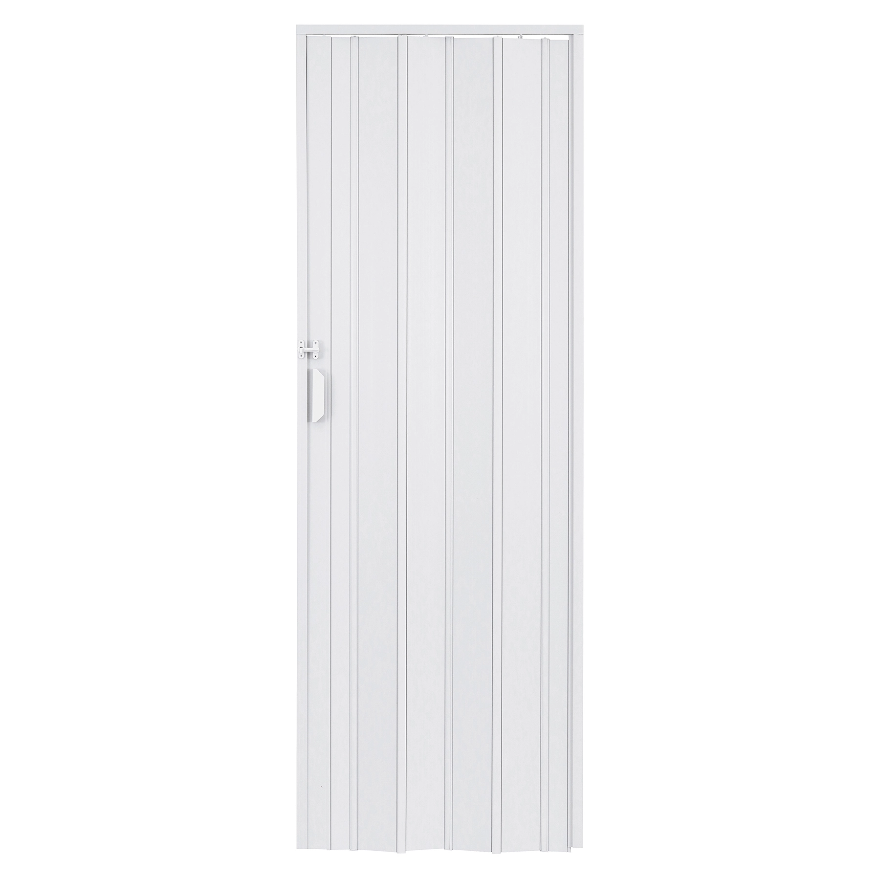 Porta Sanfonada Plástico PVC Branco Neve 2,10x0,80m Plastilit