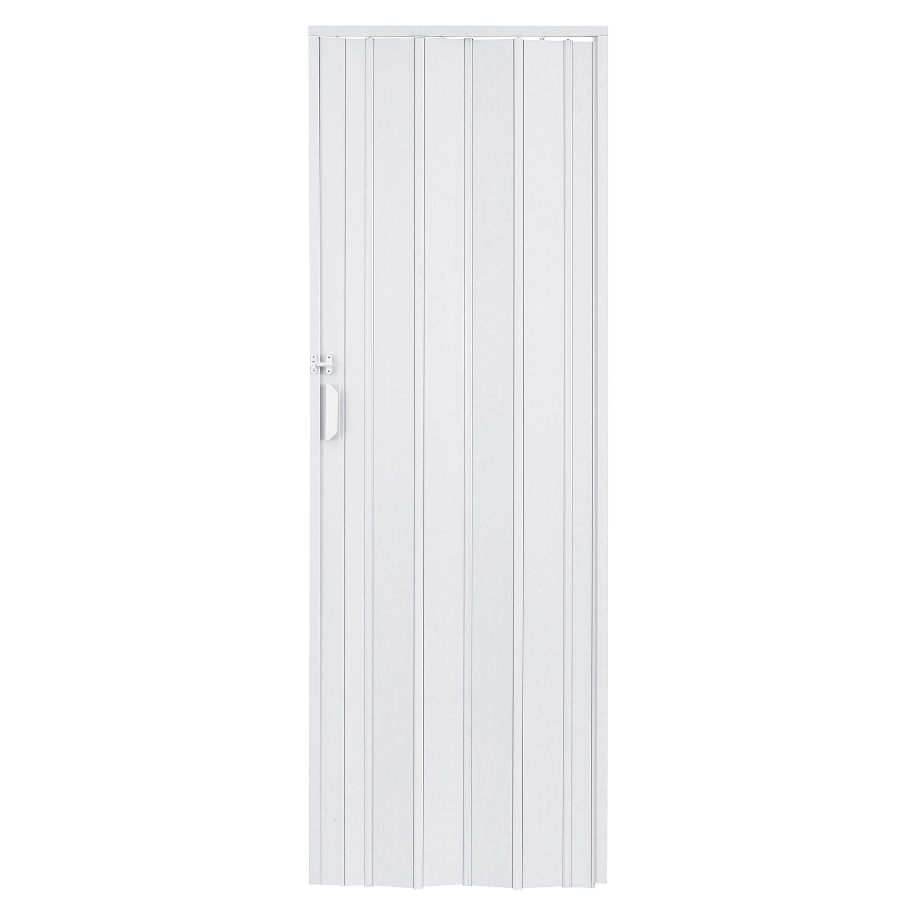 Porta Sanfonada Plástico PVC Branco Neve 2,10x0,90m Plastilit
