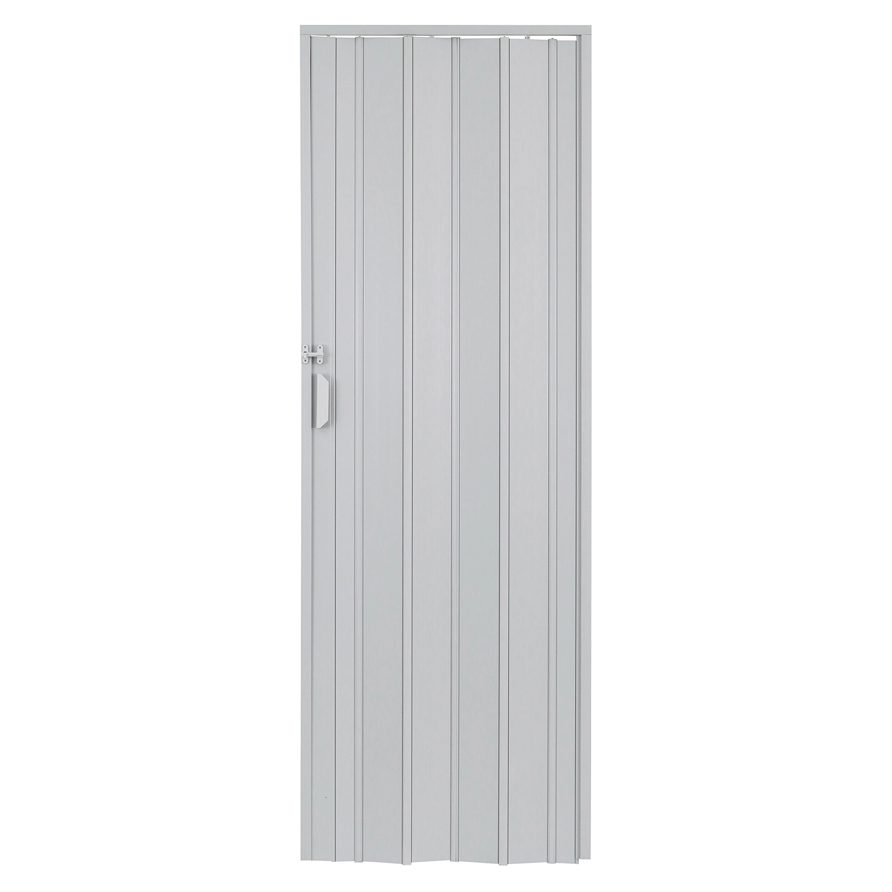 Porta Sanfonada Plástico PVC Cinza 2,10x0,90m Plastilit