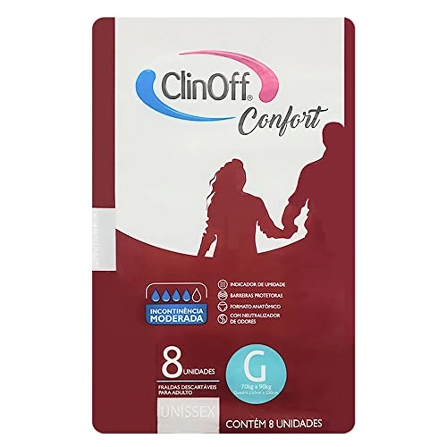 Fralda Geriatrica Clinoff Confort G 1x08un