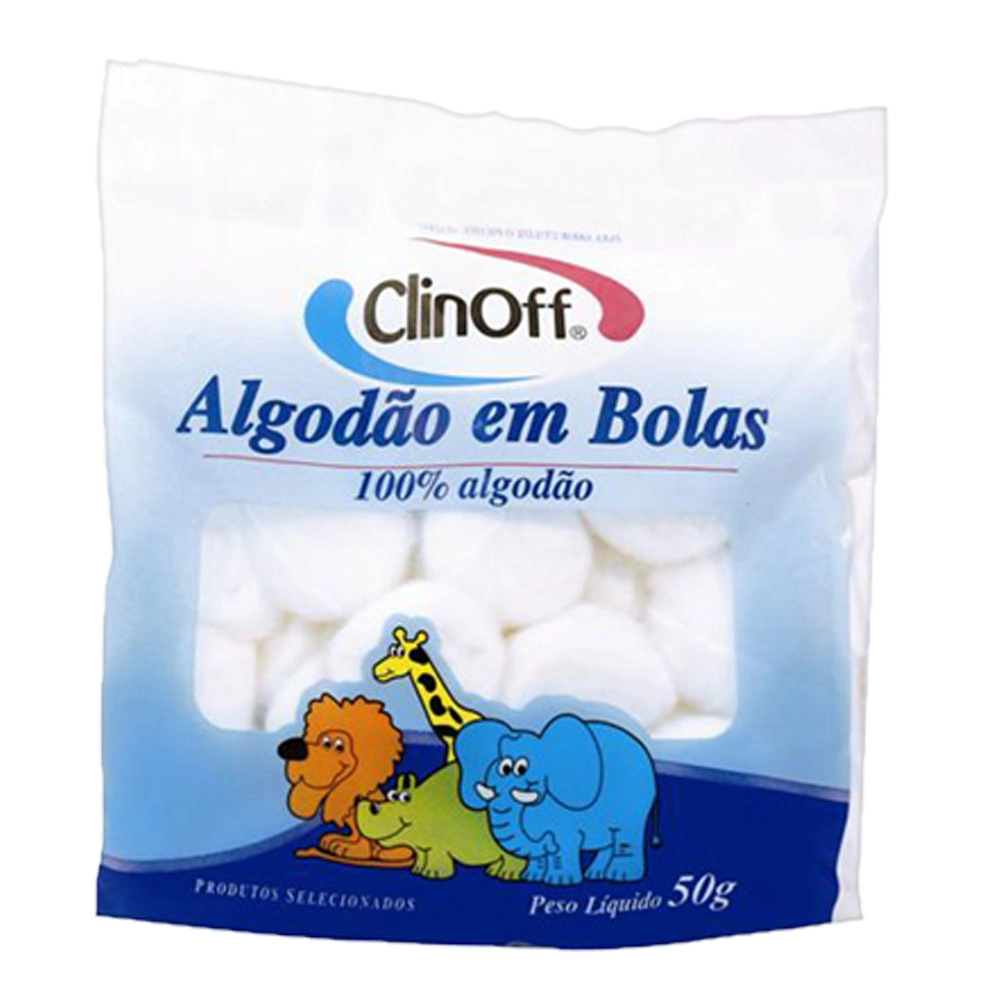 Algodão em Bolas Clinn Off 50g