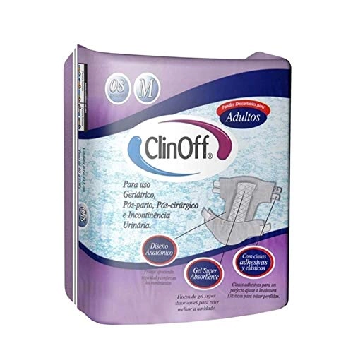 Fralda Geriátrica Clin Off C/8 Md Unit
