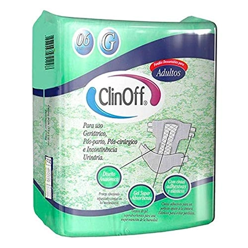 Fralda Geriátrica Clin Off C/6 Gd Unit