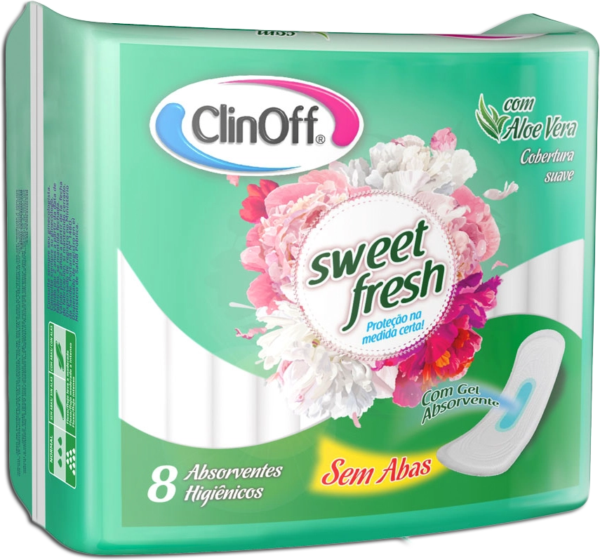 Absorvente Sem Abas Clin Off C/8 Suave Unit