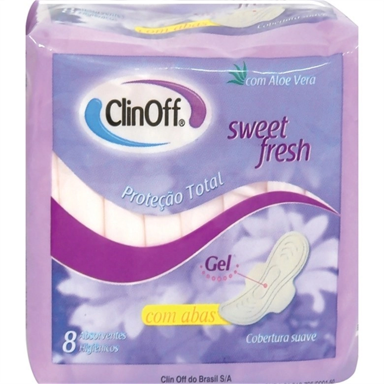Absorvente Com Abas Clin Off C/8 Suave Unit