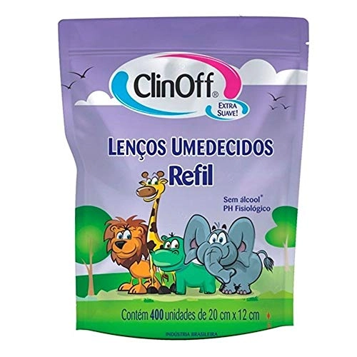 Lenço Umedecido Refil Clin Off C/400 Unit