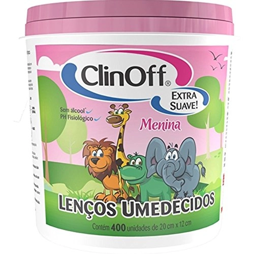 Lenço Umedecido Balde Clin Off C/400 Unit