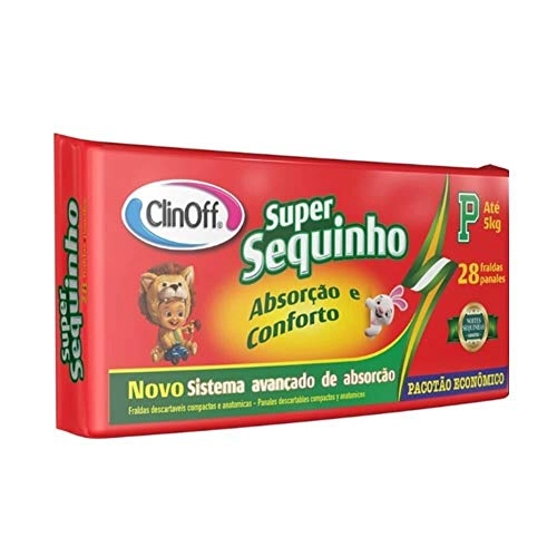 Fralda Infantil Clin Off C/28 Super Sequinho Econômico Pq Unit