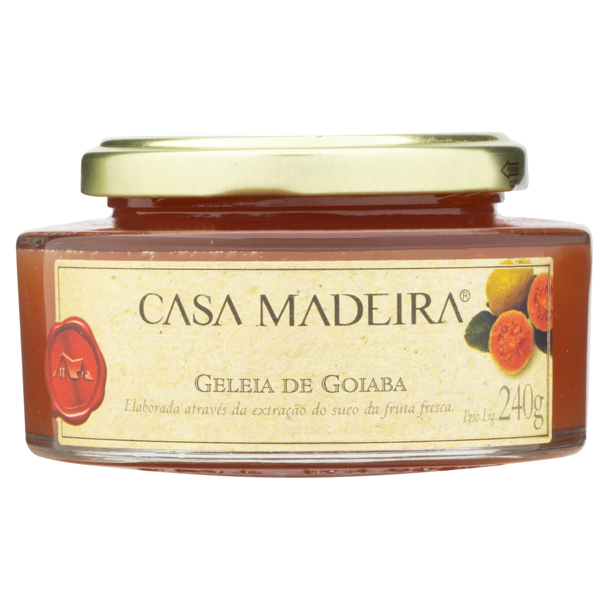 Geleia Goiaba Casa Madeira Original Vidro 240g