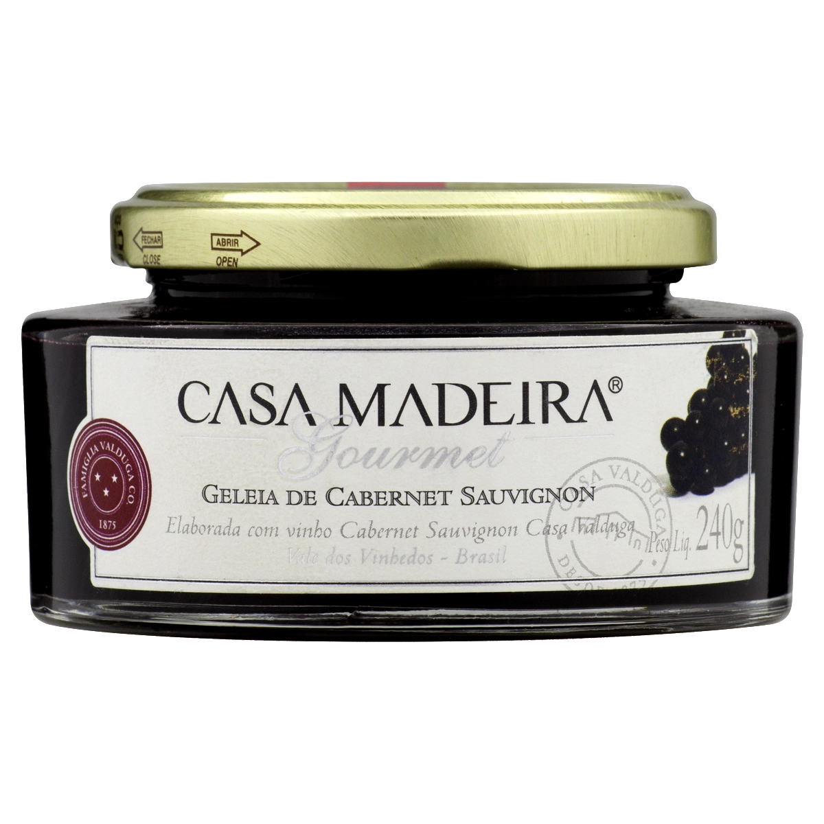 Geleia Gourmet Cabernet Sauvignon Casa Madeira 240g