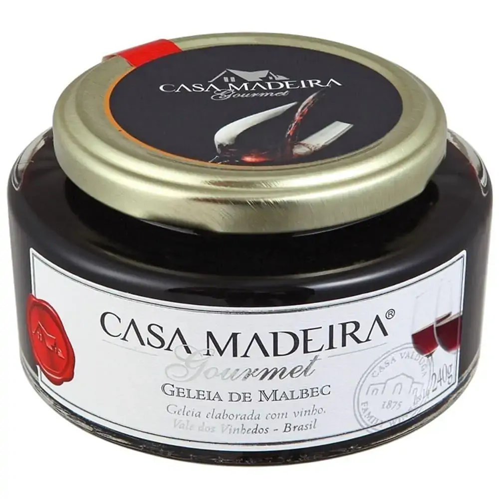 Geleia Malbec Casa Madeira Gourmet Vidro 240g