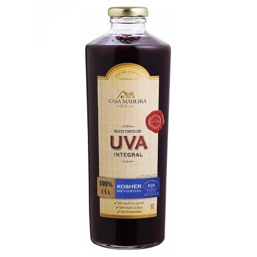 Suco De Uva Casa Madeira Tinto Kosher C/6 1l