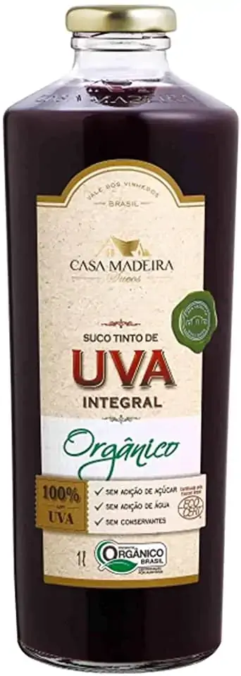 Suco Casa De Madeira 1l Uva Organico
