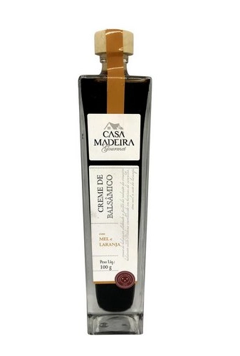 Creme de balsâmico com Mel e Laranja 100ml Casa Madeira