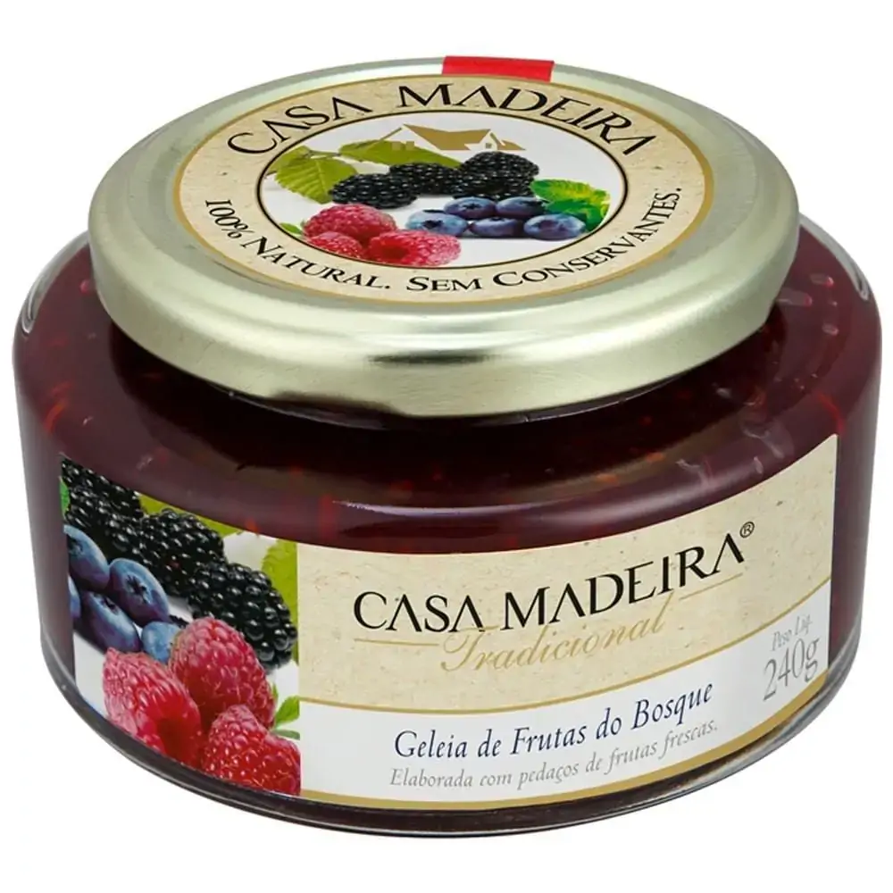 Geleia Trad Frutas Do Bosque Casa Madeira 240g