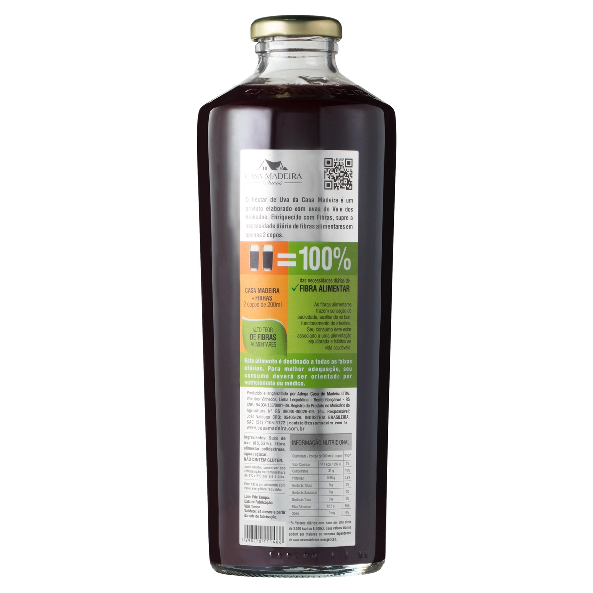 Néctar Uva Casa Madeira Garrafa 1l