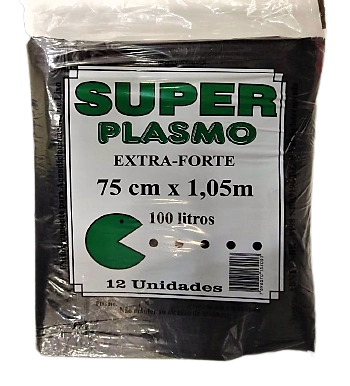 Saco Lixo Super Plasmo C/12
