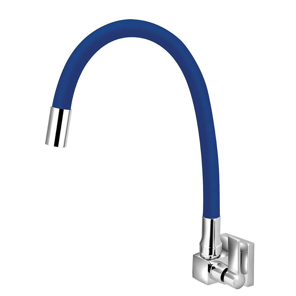 Torneira Para Cozinha Quadrada Parede Gourmet Colorido 1/4v. (5 Cores) Azul