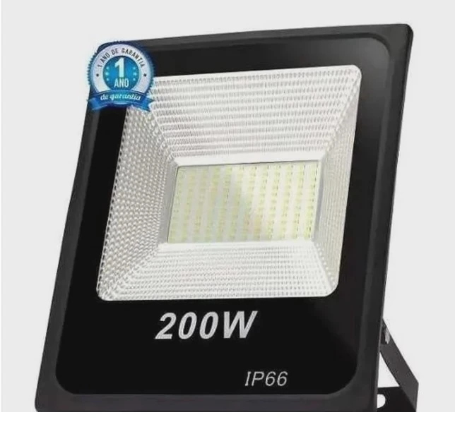 Refletor De Led 200w Slin Branco Frio Bivolt 18000lm