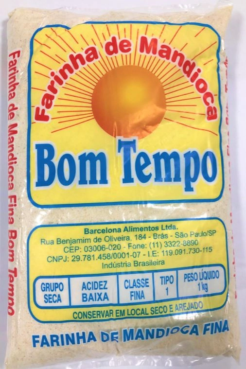 Farinha Bom Tempo 1kg Mandioca Fina