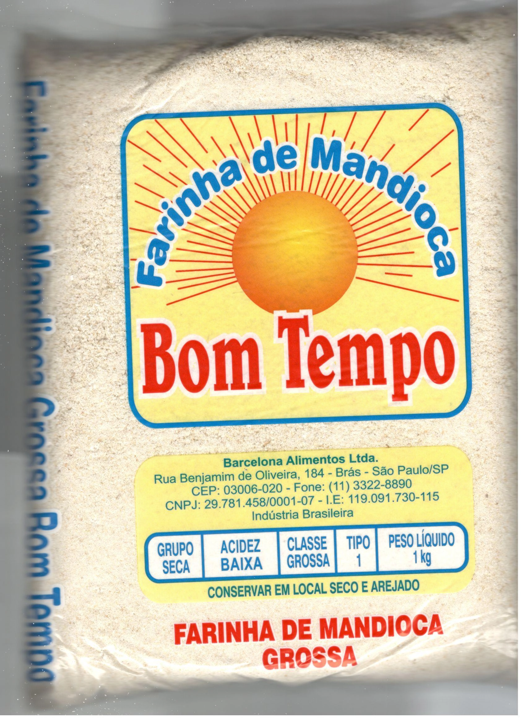 Farinha Mand Grossa Bom Tempo 1kg