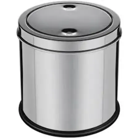 Lixeira Multbox Basculante Red Prata C/tampa 3l Un