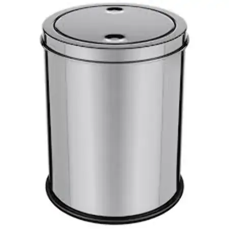 Lixeira Multbox Basculante Red Prata C/tampa 5l Un