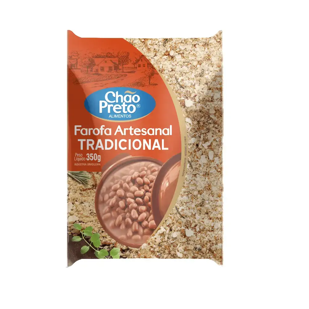 Farofa Chao Preto 350g Trad