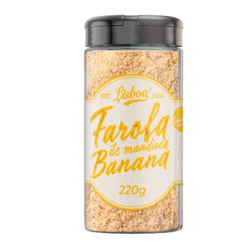 Farofa Mandioca Temperada Lisboa 220gr Banana