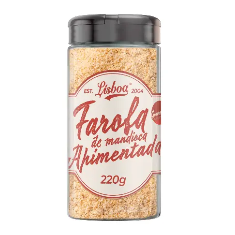 Farofa Mandioca Temperada Lisboa 220gr Apimentada