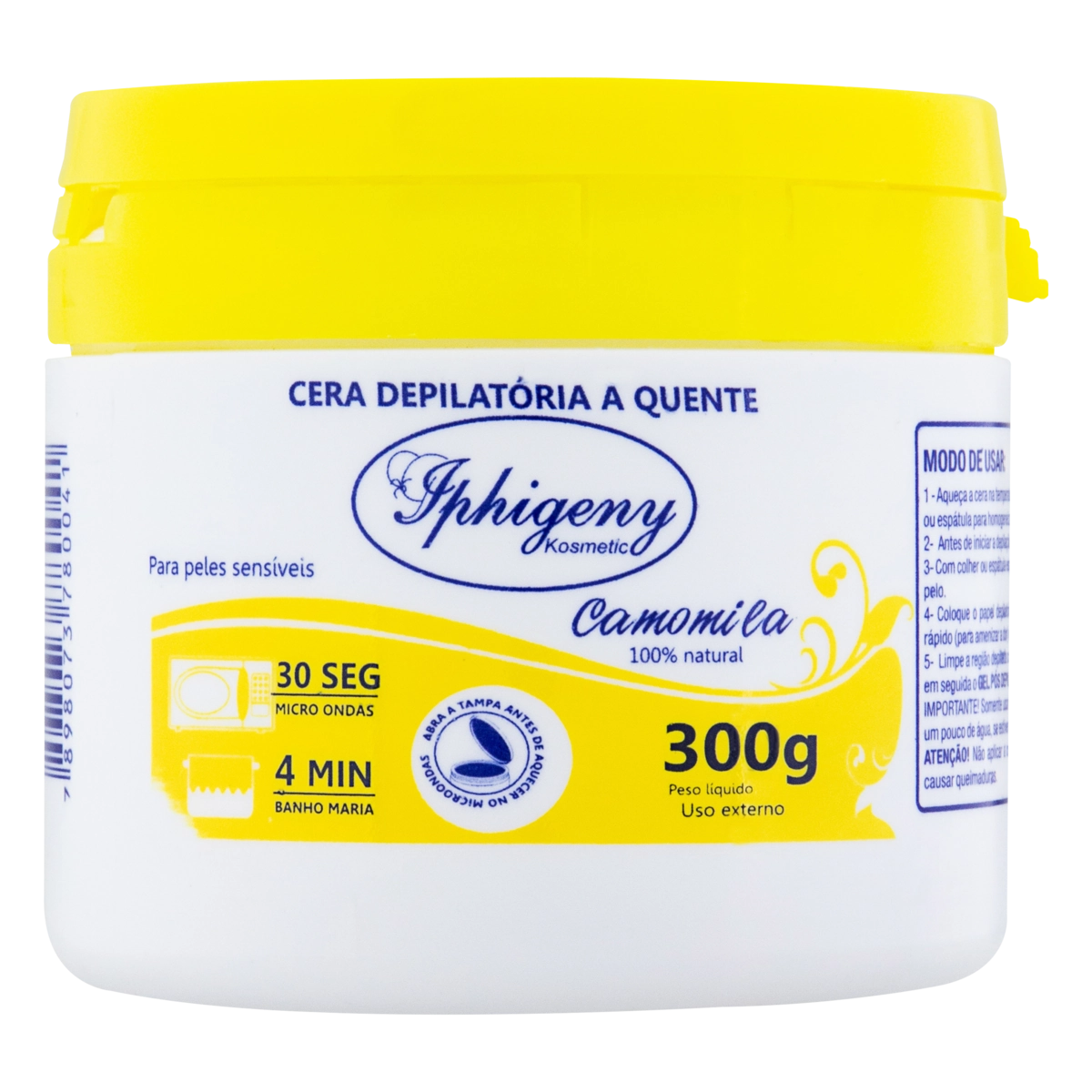 Cera Depilatória Quente Camomila Iphigeny Kosmetic 300g