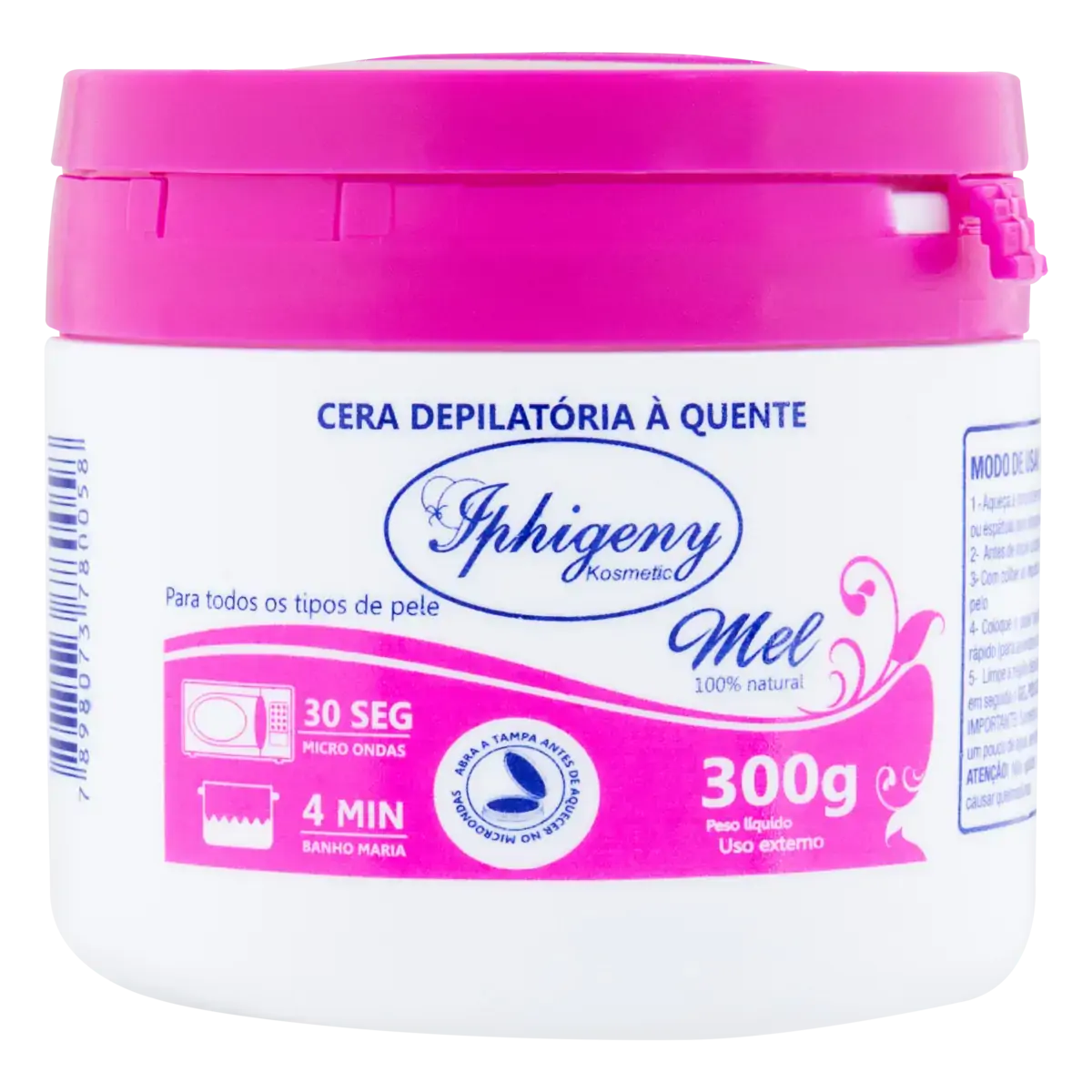 Cera Depilatória Quente Mel Iphigeny Kosmetic 300g