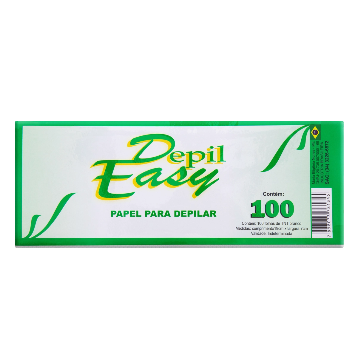 Papel Para Depilação Depil Easy 100 Unidades