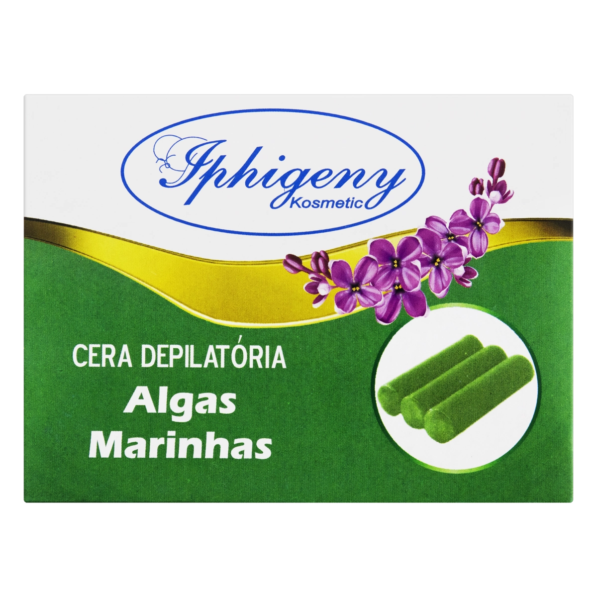 Cera Depilatória Quente Algas Marinhas Iphigeny Kosmetic 300g 6 Unidades
