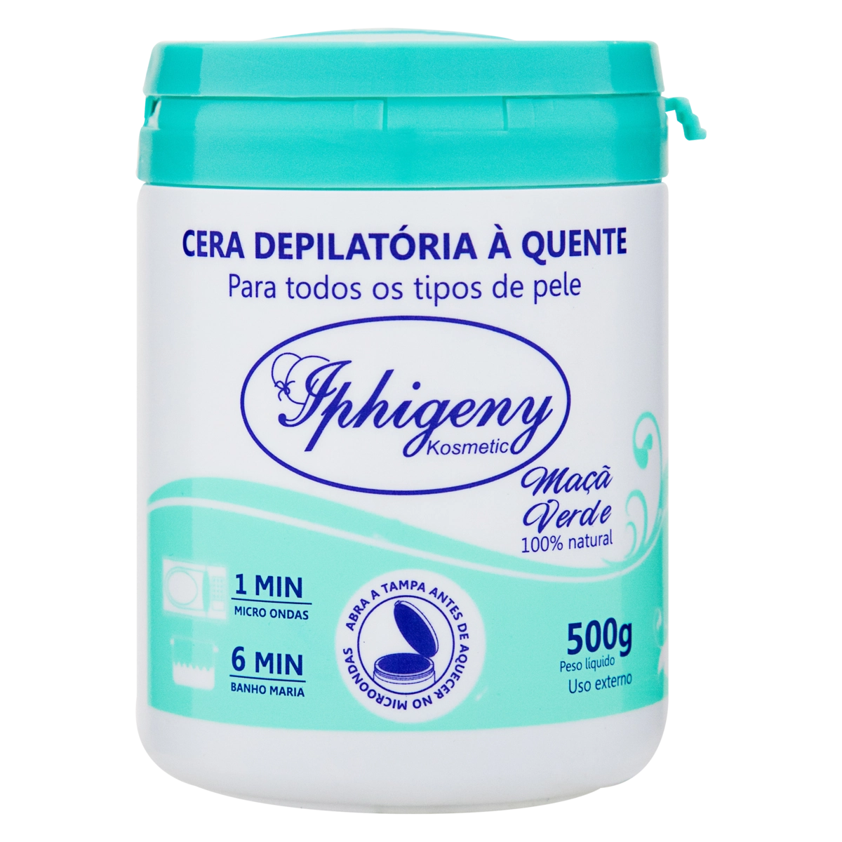 Cera Depilatória Quente Maçã Verde Iphigeny Kosmetic 500g
