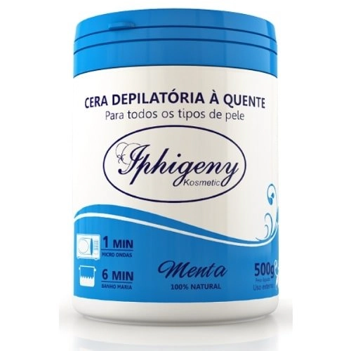 Cera Depilatória Quente Menta Iphigeny Kosmetic 500g