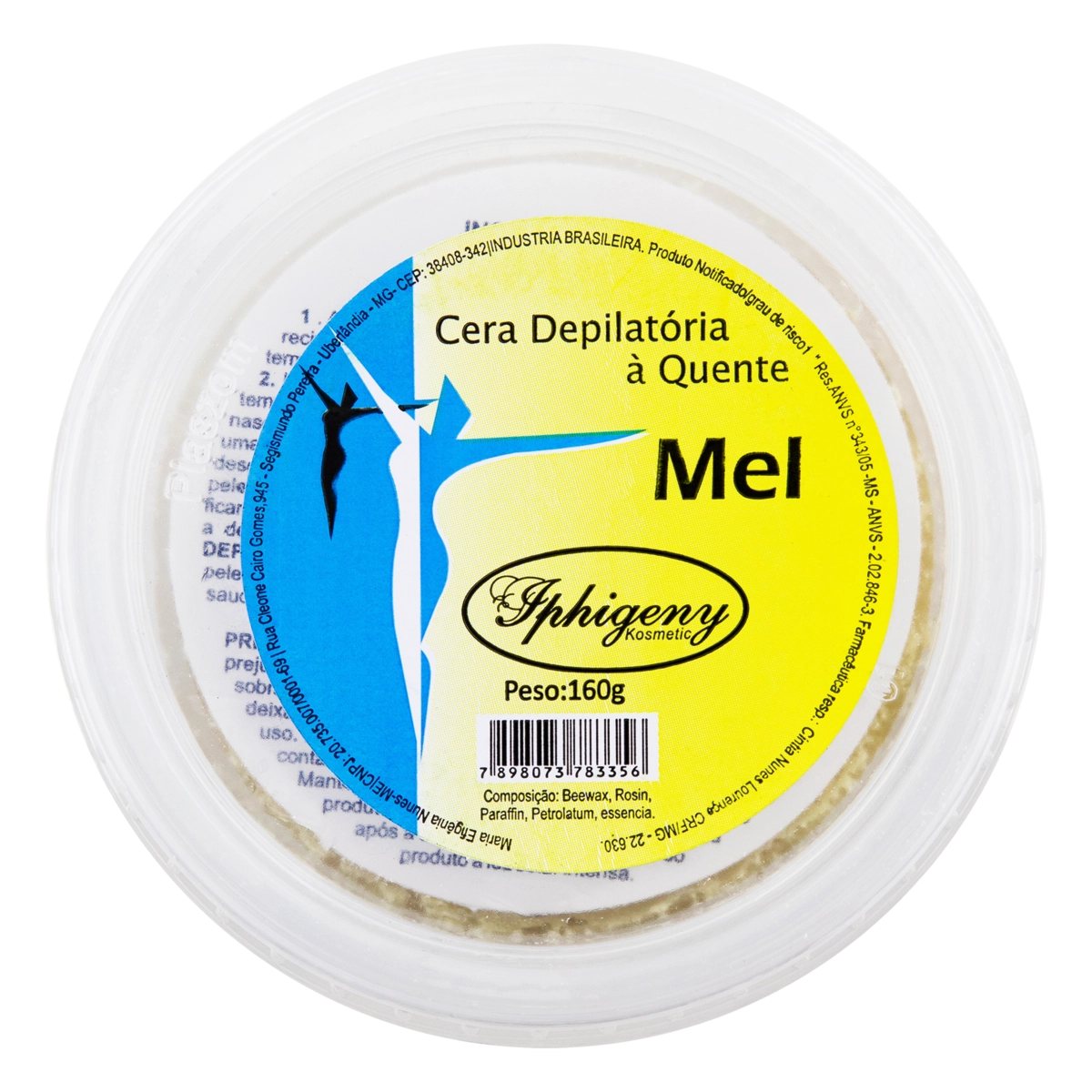Cera Depilatória Quente Mel Iphigeny Kosmetic 160g