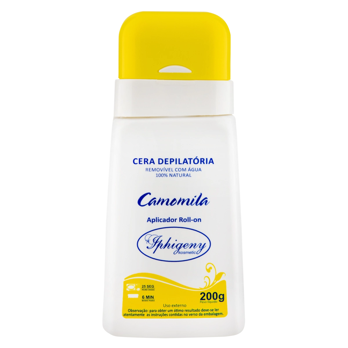 Cera Depilatória Roll On Camomila Iphigeny Kosmetic 200g