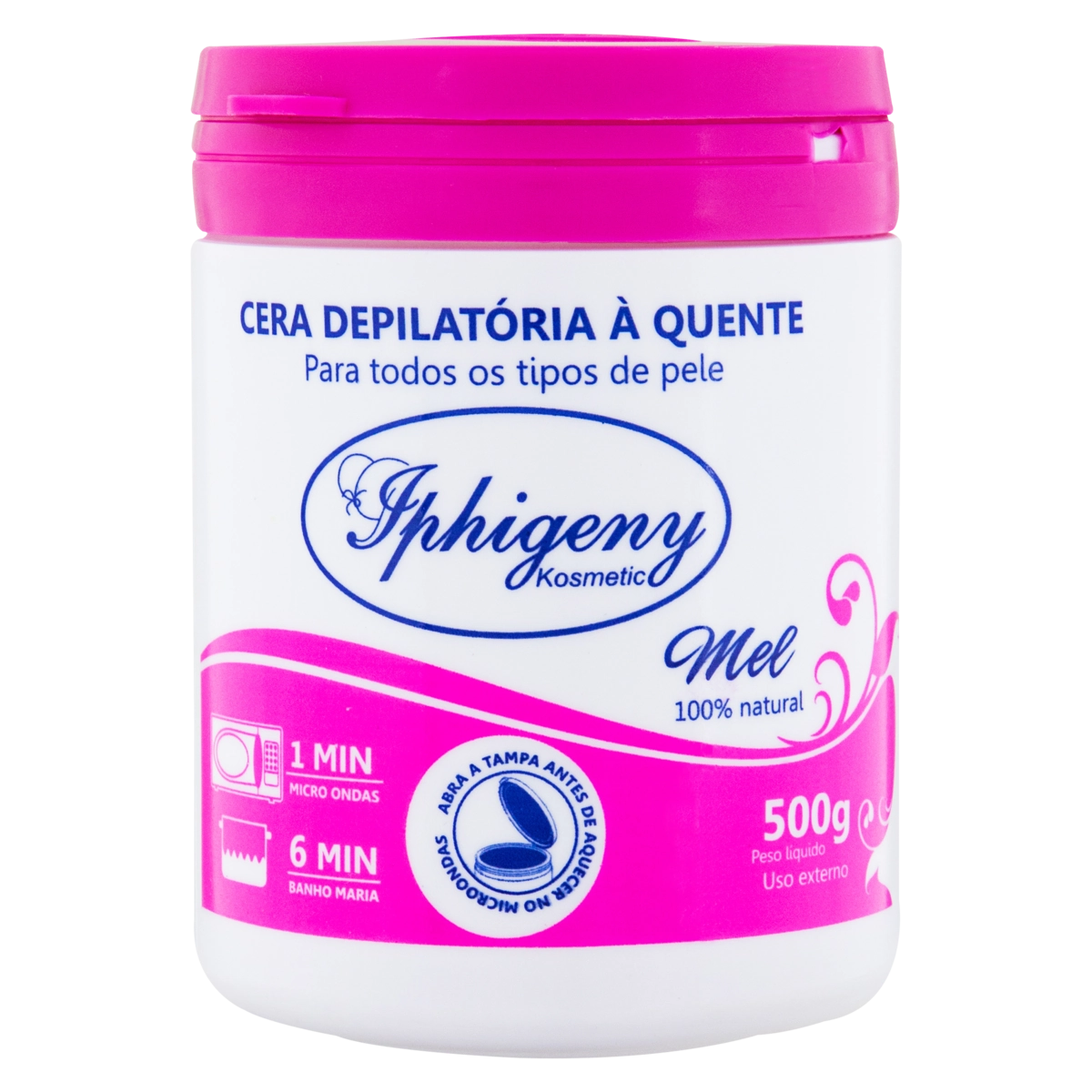 Cera Depilatória Quente Mel Iphigeny Kosmetic 500g