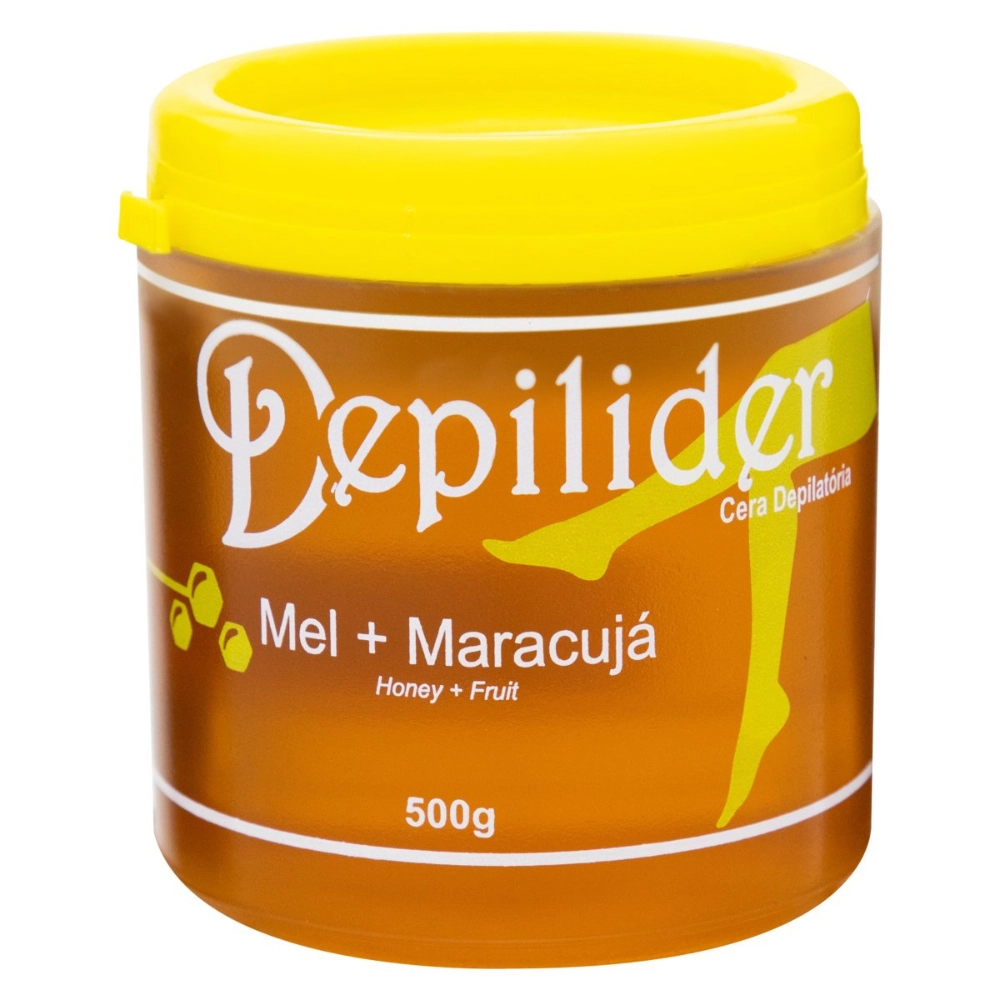 Cera Depilatória Quente Mel E Maracujá Depilider 500g