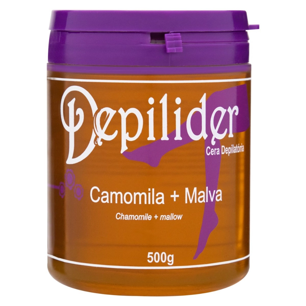 Cera Depilatória Quente Camomila E Malva Depilider 500g