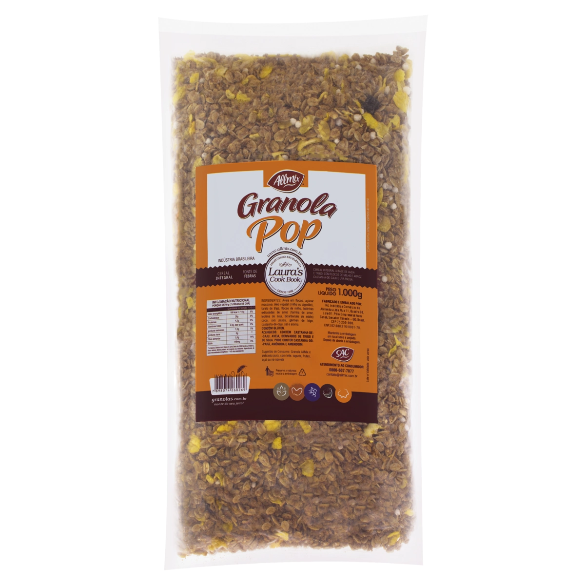 Granola Allmix Pop Pacote 1000g