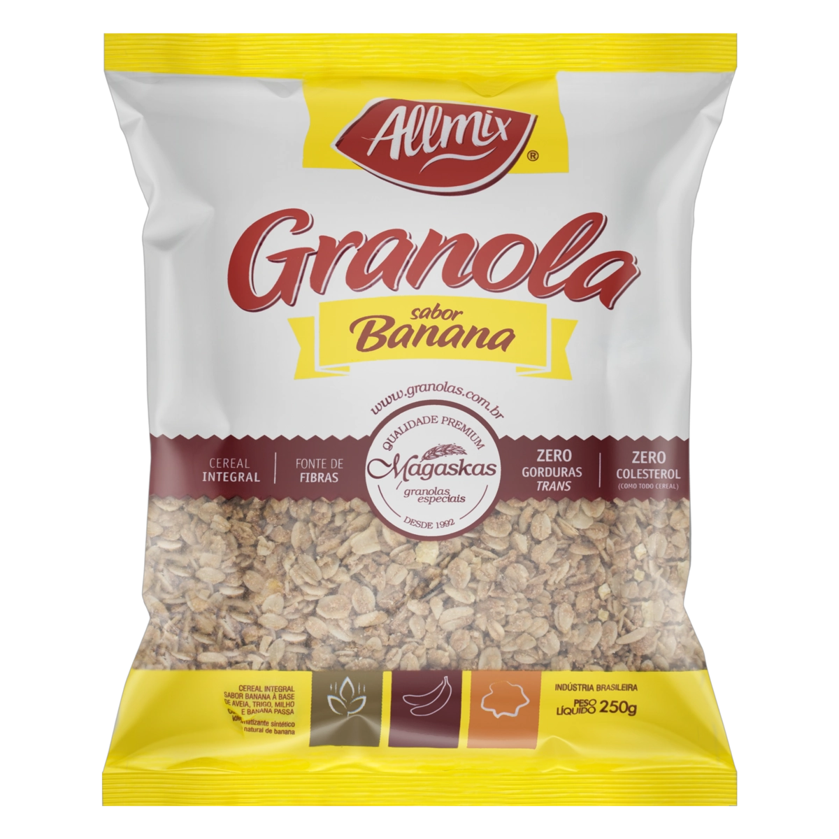 Granola Banana Allmix Pacote 250g