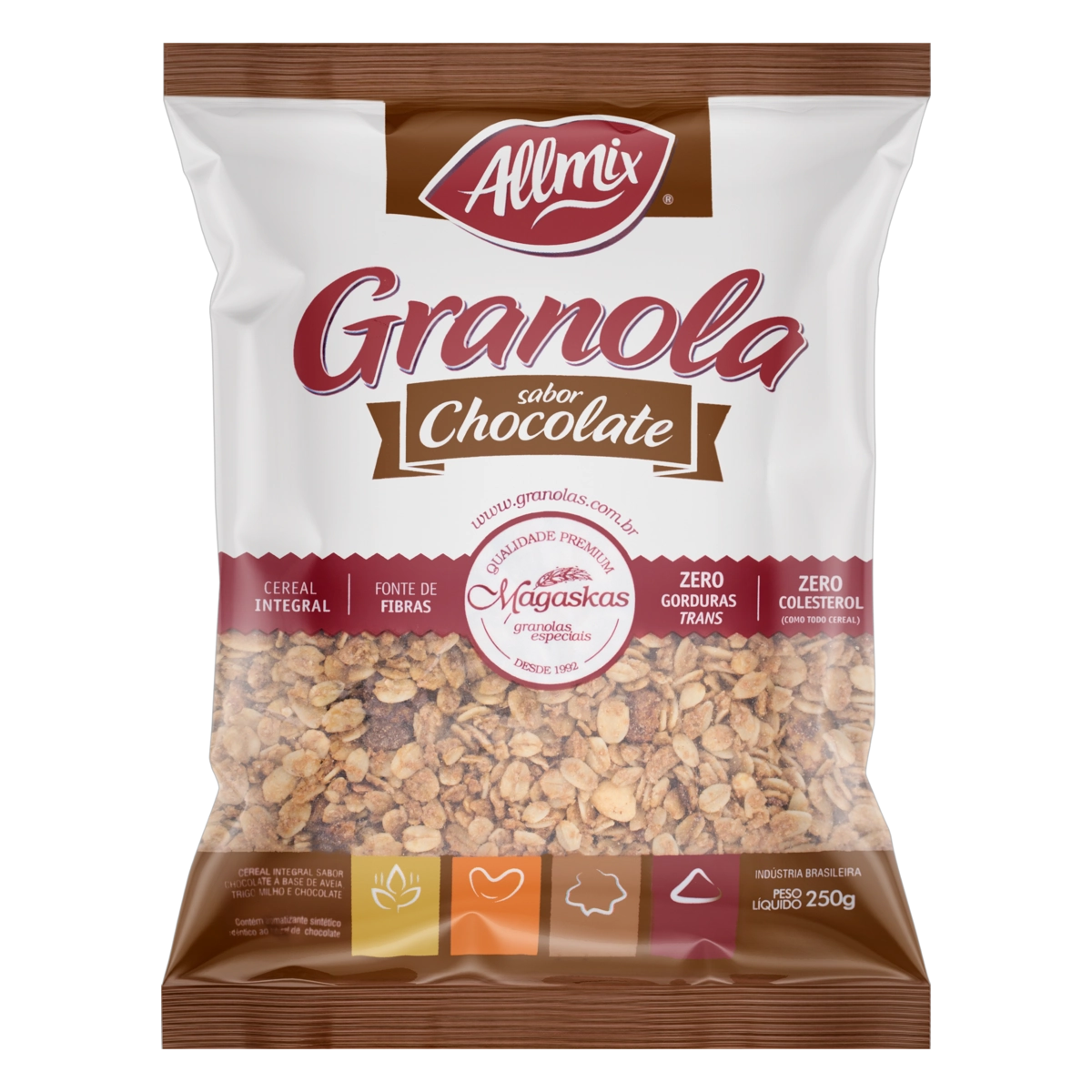 Granola Chocolate Allmix Pacote 250g