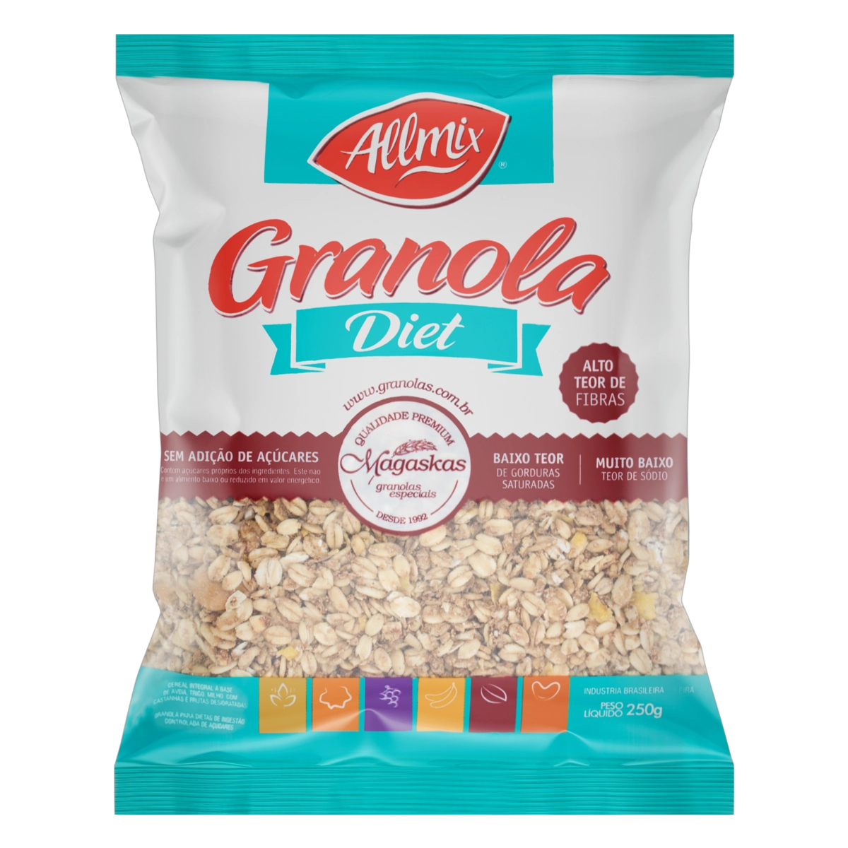 Granola Diet Allmix Pacote 250g