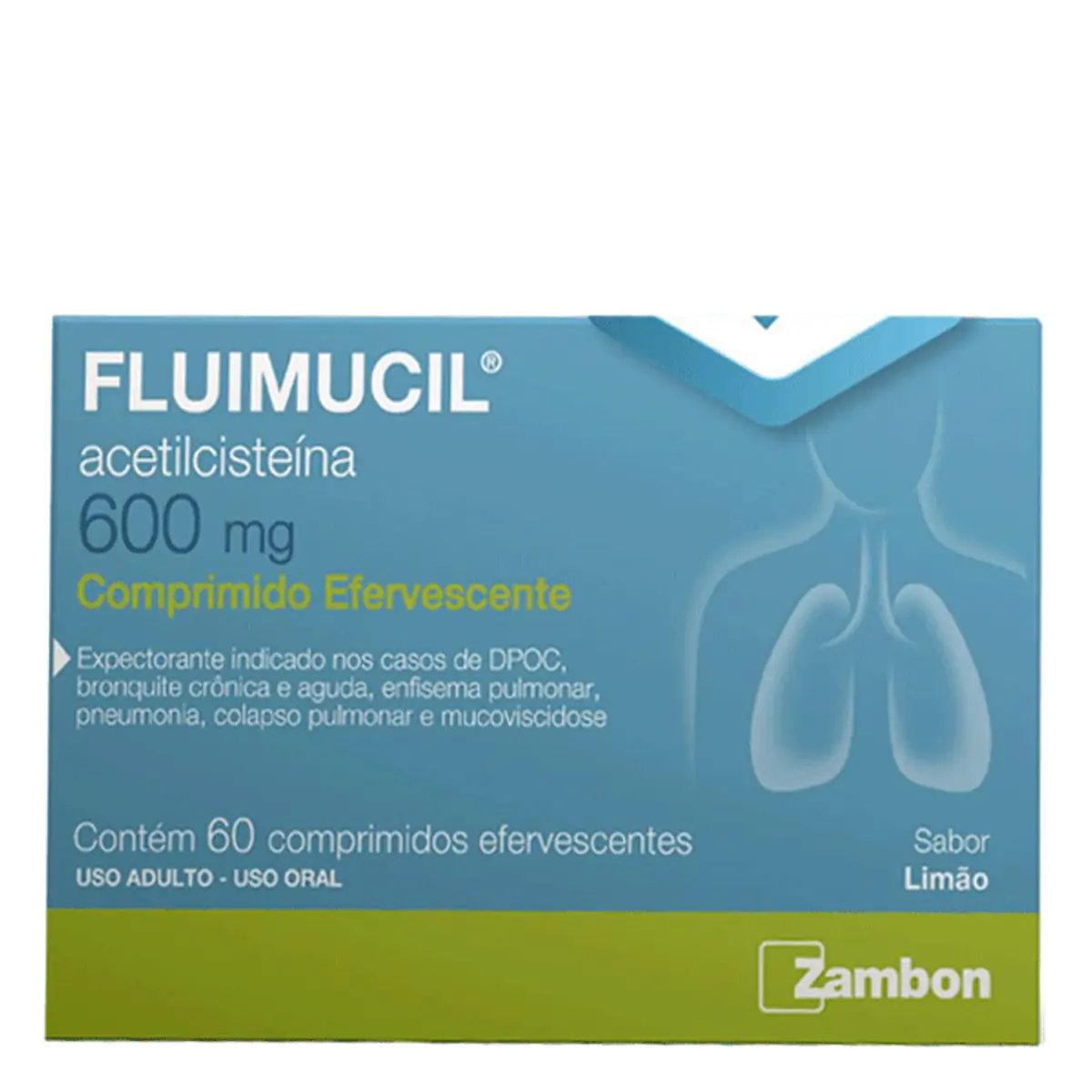 Fluimucil 600mg Cx 60 Comp Efev